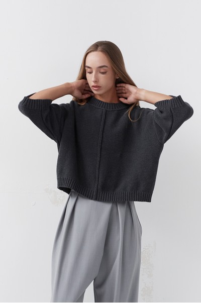 Футболка бавовна вугільна в'язана (ФТ 06/1)